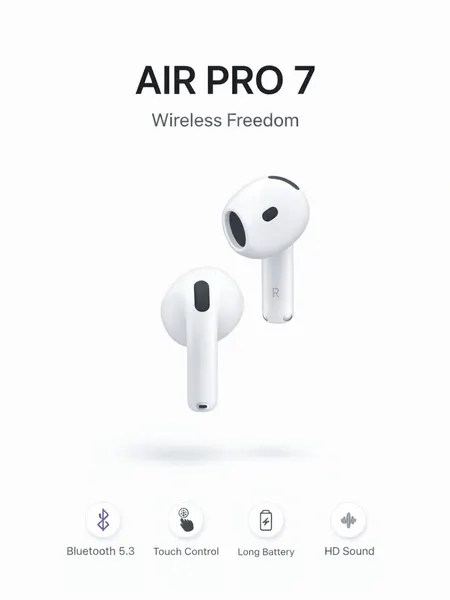 Беспроводные Bluetooth наушники Air Pro 7 TWS, сенсорное управление, зарядный кейс