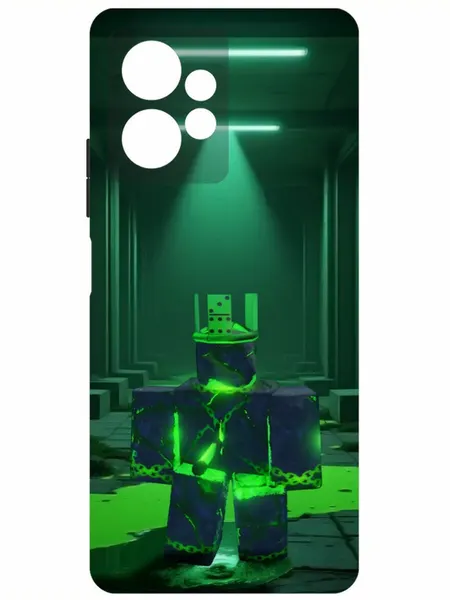 Чехол-накладка Krutoff Soft Case Roblox-Форсакен 1x1x1x1 (Forsaken 1x1x1x1) для Xiaomi Redmi Note 12 4G черный