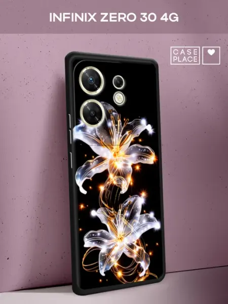 Чехол на Zero 30 4G с лилиями Infinix
