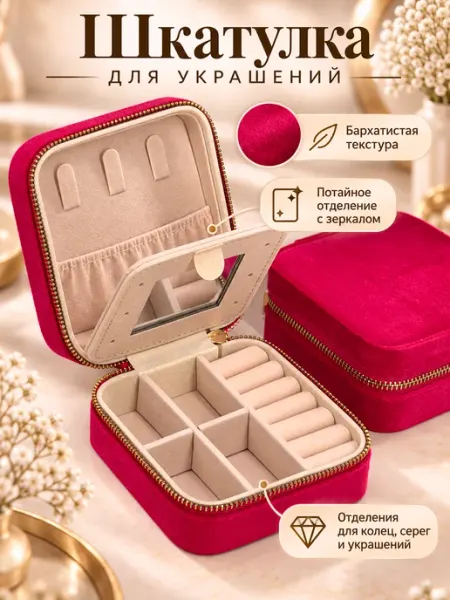 Шкатулка для украшений и бижутерии