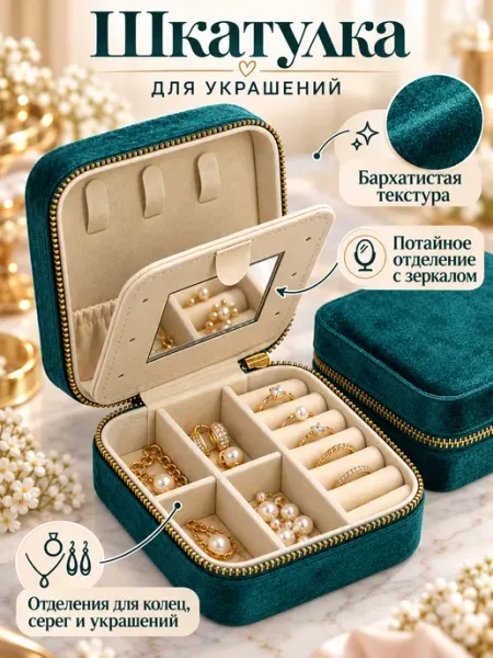 Шкатулка для украшений и бижутерии