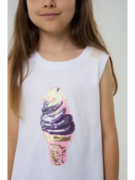 J-kids Топ нарядный с шифоновой спинкой