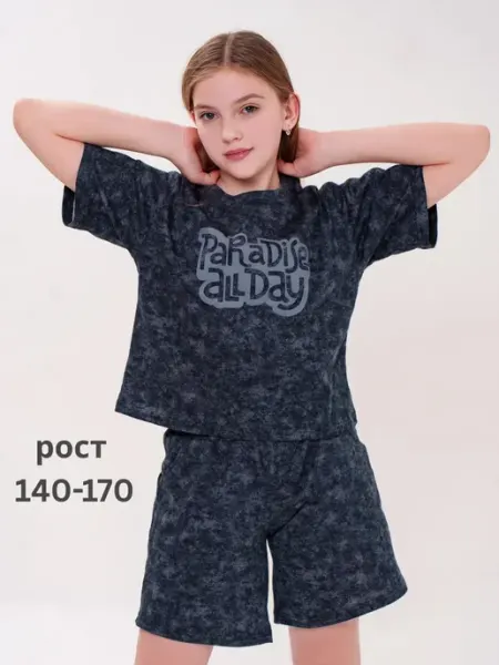 J-kids Домашний подростковый комплект футболка и шорты