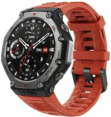 Смарт-часы Amazfit T-Rex 3 A2323 Lava Red (1.5" AMOLED 480Х480, BT 5.2, GPS, SpO2,700мАч до 27(дней))