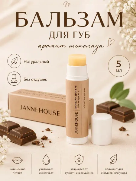 JanneHOUSE Бальзам для губ увлажняющий