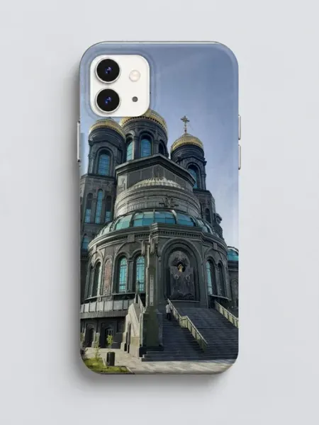 Чехол iPhone 11 Православный храм Y2K Indie Sleaze