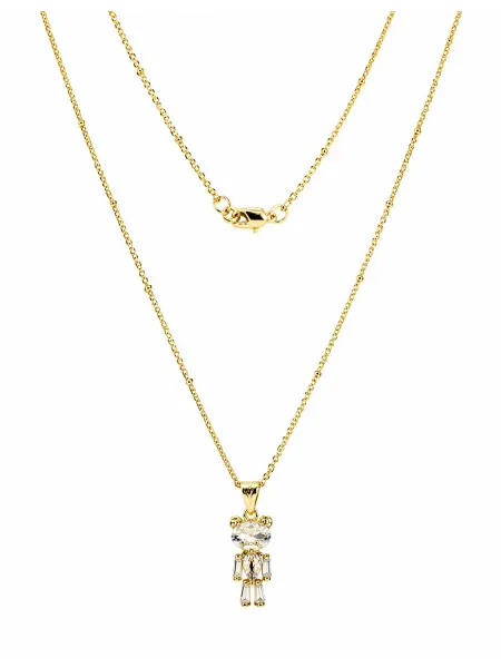 Jasmine jewelry Цепочка с мишкой на шею