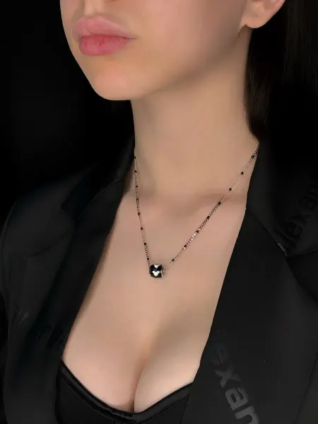 Jasmine jewelry Цепочка на шею с подвеской бусиной Микки Маус