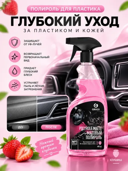 Матовый полироль для пластика и полимеров - Чистящие средства для автомобиля