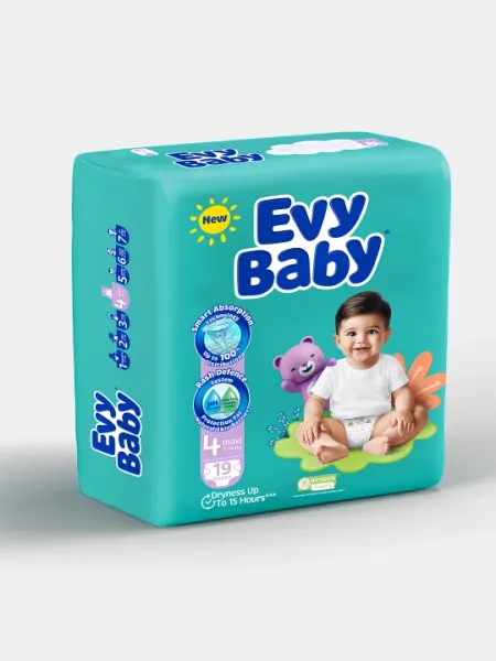 Детские подгузники EVY BABY BDPR MAXI STD 19*8 EXP26 №4 - Подгузники и трусики