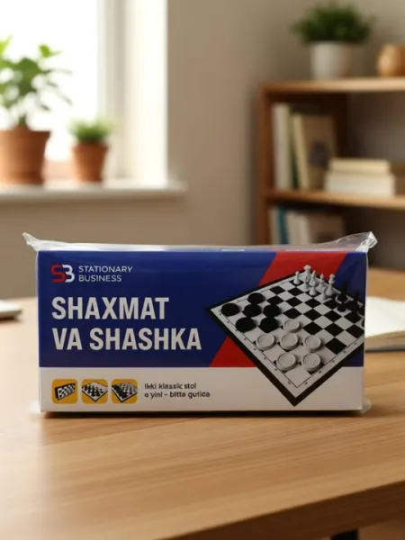 Комплект игр шахматы и шашки 25 * 25 см - Шахматы, шашки, нарды