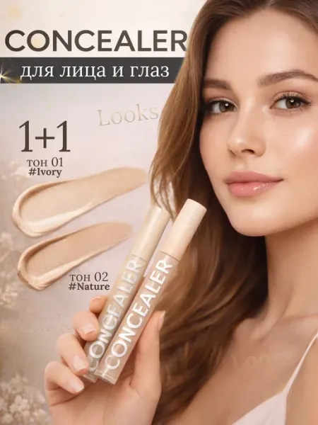 Консилер увлажняющий для лица набор 2 в 1, 02 1шт 01 1шт