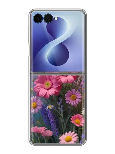 Чехол на Samsung Galaxy Z Flip 8 с принтом Цветы женские inThisCase