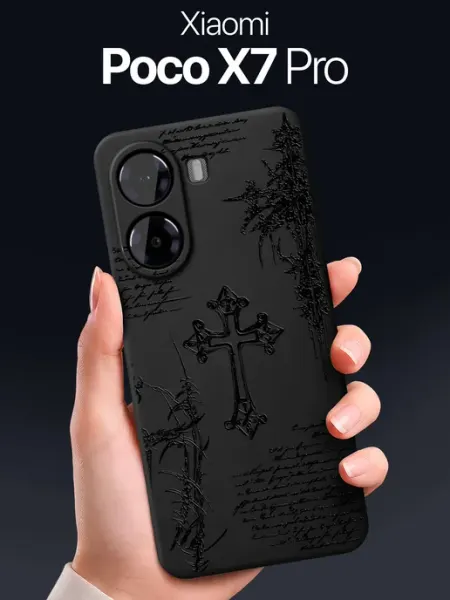 Чехол на Poco X7 Pro с крестом SCDesign