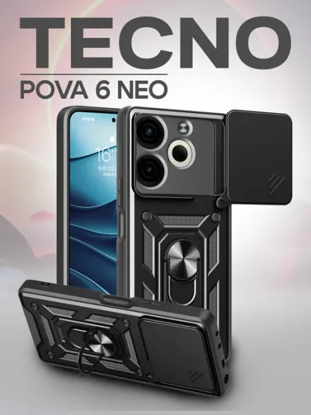 Чехол на Tecno Pova 6 Neo с кольцом магнитом О'кейси