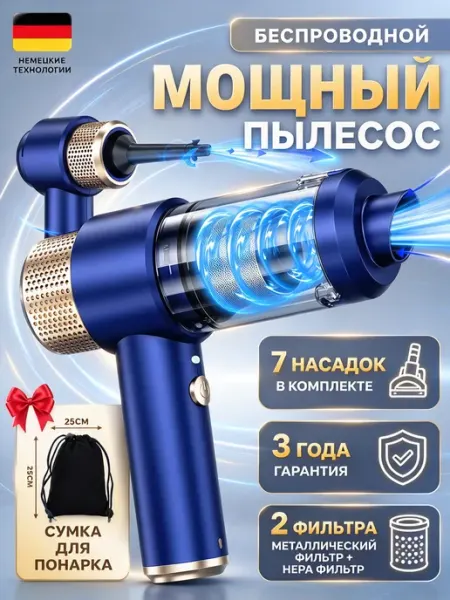 Пылесос автомобильный беспроводной Febinez