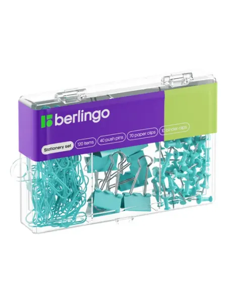 Скрепки зажимы кнопки Набор Berlingo