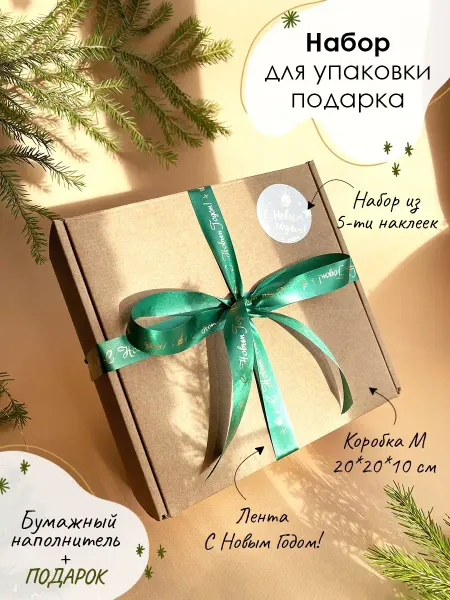 Jet&Joy Present Подарочная коробка на новый год для подарка упаковка