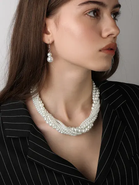 Jewelry бижутерия для женщин Бусы на шею и серьги бижутерия жемчуг