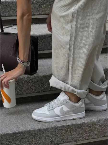 Кроссовки sb dunk low pro jordan серые для школы кеды Nike