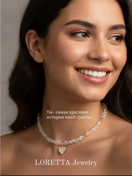 LORETTA Jewelry Чокер Блеск из ювелирного стекла