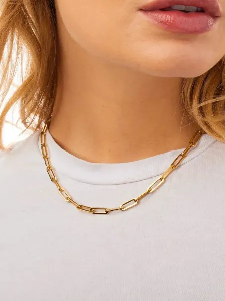Stainless steel jewelry Цепочка женская на шею из стали