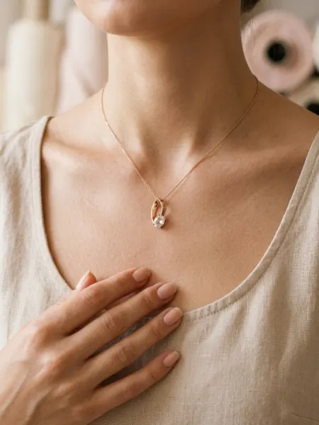 SVV jewelry Бижутерная подвеска с фианитом бегунок