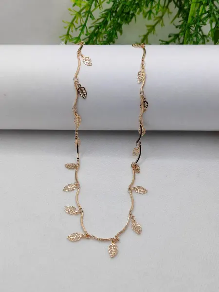 Jewerly Цепочка на шею с листочками