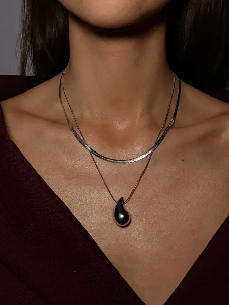 KriMari Jewerly Колье капля бижутерия повседневное вечернее
