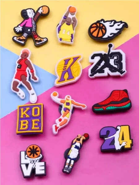 Jibzcharms Джиббитсы украшения для обуви крокс баскетбол