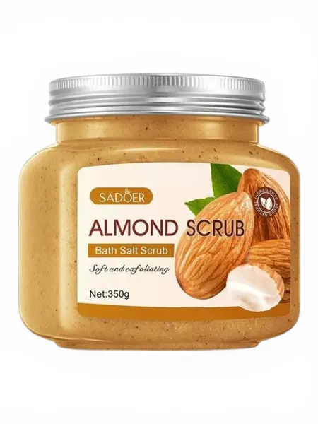 ALMOND Scrub, Sadoer (Солевой скраб миндаль), 350 г.
