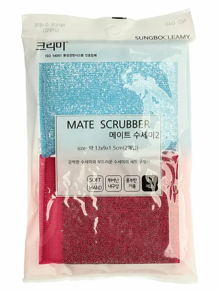 Sungbo Cleamy Губка-скраббер Mate Scrubber, 1 шт /