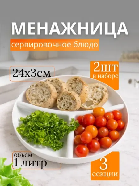 Менажница пластиковая