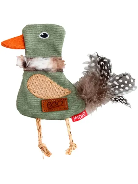Игрушка Catch Fetch Eco птичка для кошек с мятой 11 15 см Gigwi