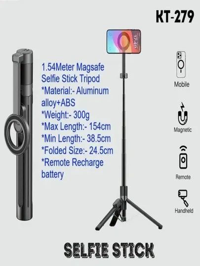 Штатив и селфи-палка Jmary KT-279 с магнитным MagSafe дистанционным управлением
