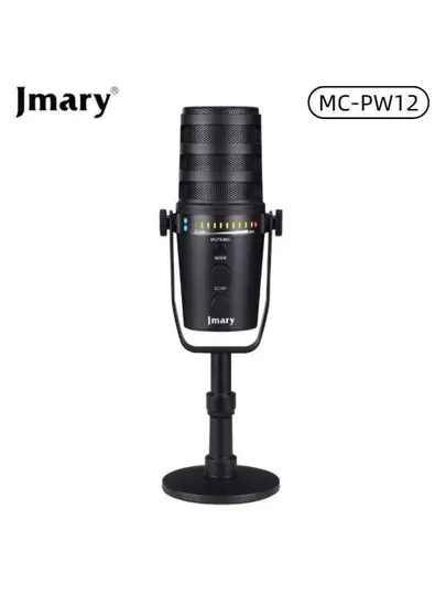 Настольный микрофон Jmary MC-PW12 USB, студийный микрофон для ПК, стрима, подкаста