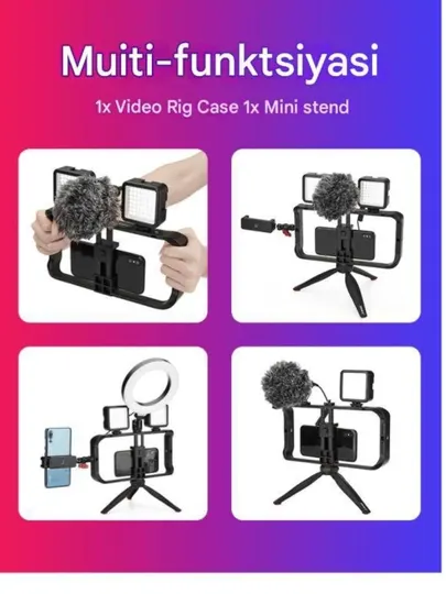 Штатив для телефона JMARY MT-33 vlog tripod, держатель для блогеров, мобильная видеосъёмка