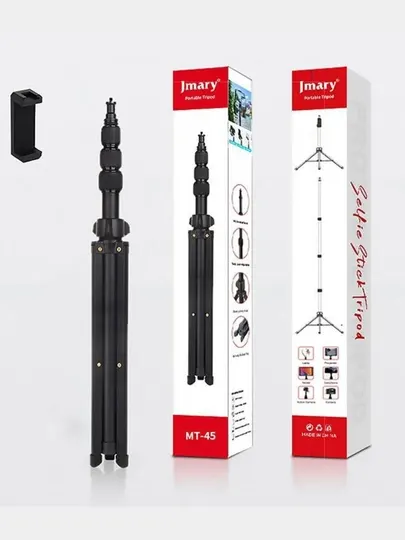 Штатив-трипод Jmary MT-45, c держателем телефона, черный