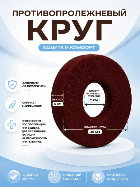 JNK Противопролежневый круг под копчик подушка для сидения