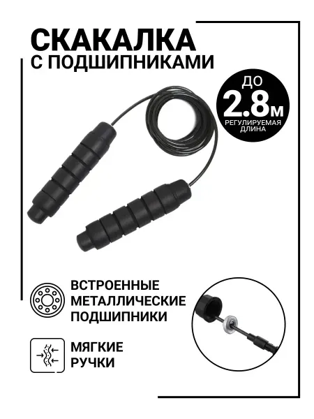JOINFIT Скакалка спортивная скоростная. Прыгалки для спорта, фитнеса