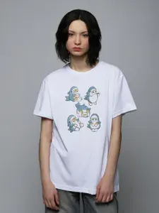 Футболка jojo print милые котики y2k 1 шт