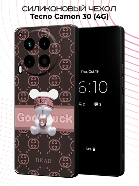 Чехол на Tecno Camon 30 (4G) с принтом Гуччи мишка YG case