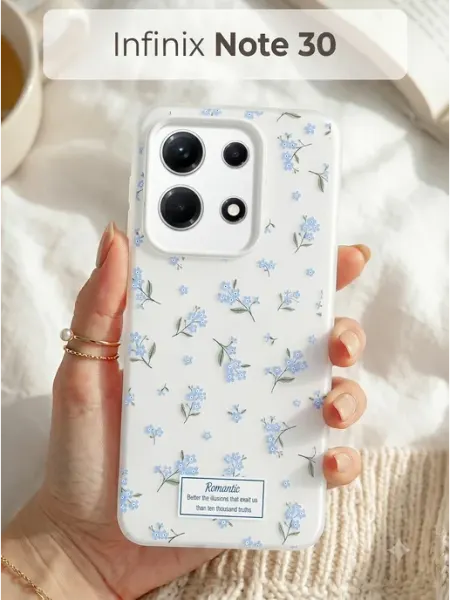 Нежный чехол с цветами на Infinix Note 30 РИНОФОН