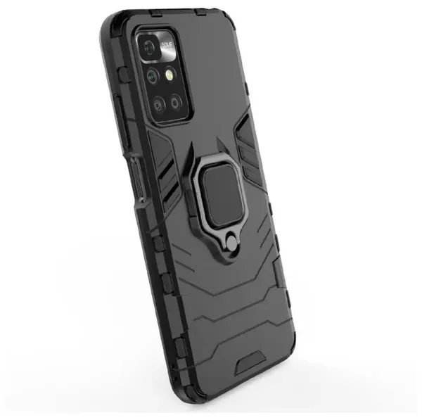 Чехол противоударный для Xiaomi Redmi Note 11 5G, Armor Ring Holder, черный