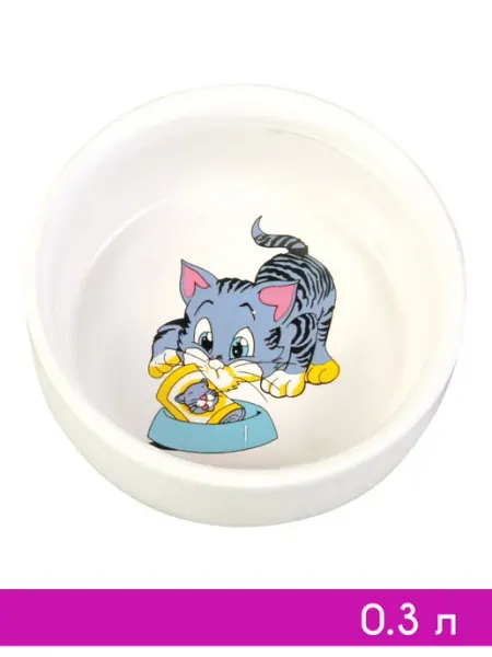 Керамическая миска для кошек 0,3 л Trixie
