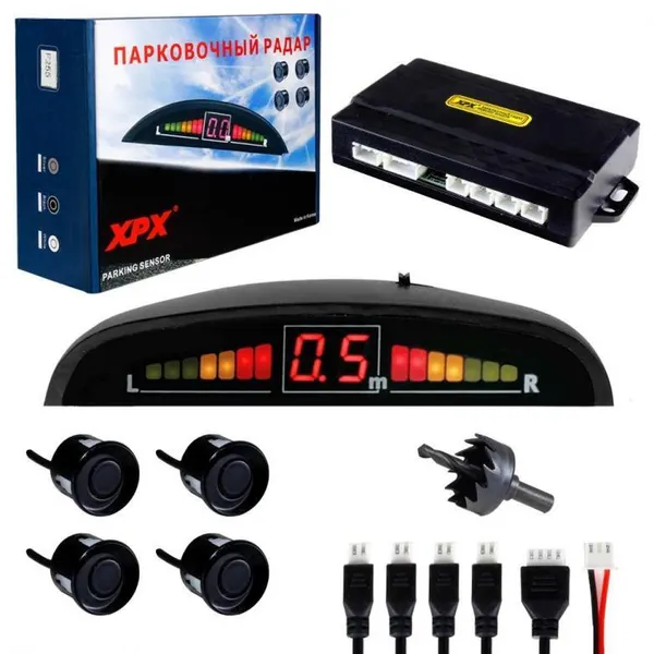 Парктроник XPX F255 Black (комплект на 4 датчика)