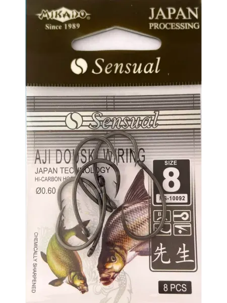 Карповые крючки для рыбалки MIKADO AJI DOUSKI № 8 КРЮЧОК рыболовный