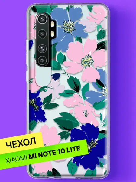 Чехол на Mi Note 10 Lite с принтом Пышный сад Xiaomi