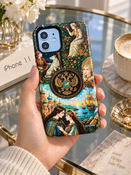 Чехол на iPhone 11 с принтом Русские сказки Liamoon