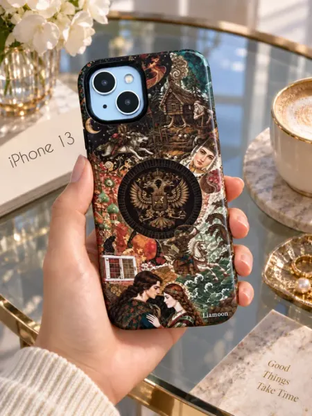 Чехол на iPhone 13 с принтом Русские сказки Liamoon